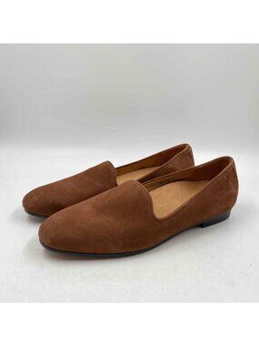 vionic Willa II Suede Tan Women's Shoe Size 7.5 Caramel Solid Flats